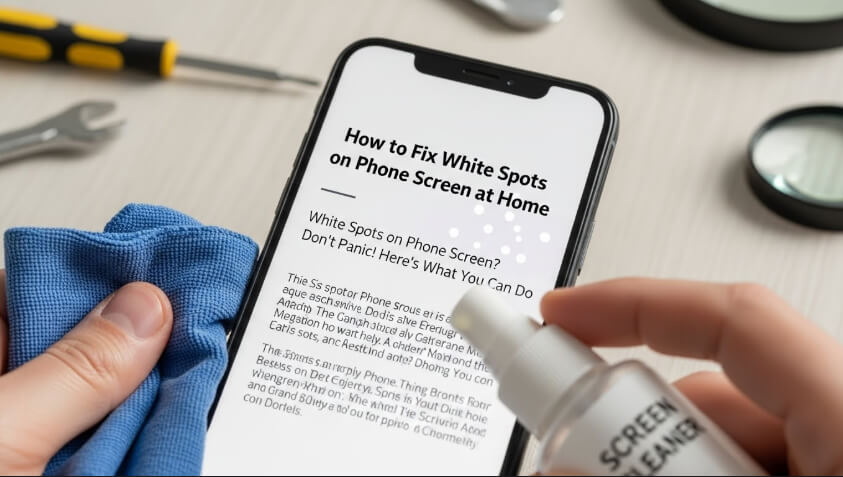 How to Fix White Spots on Phone Screen at Home